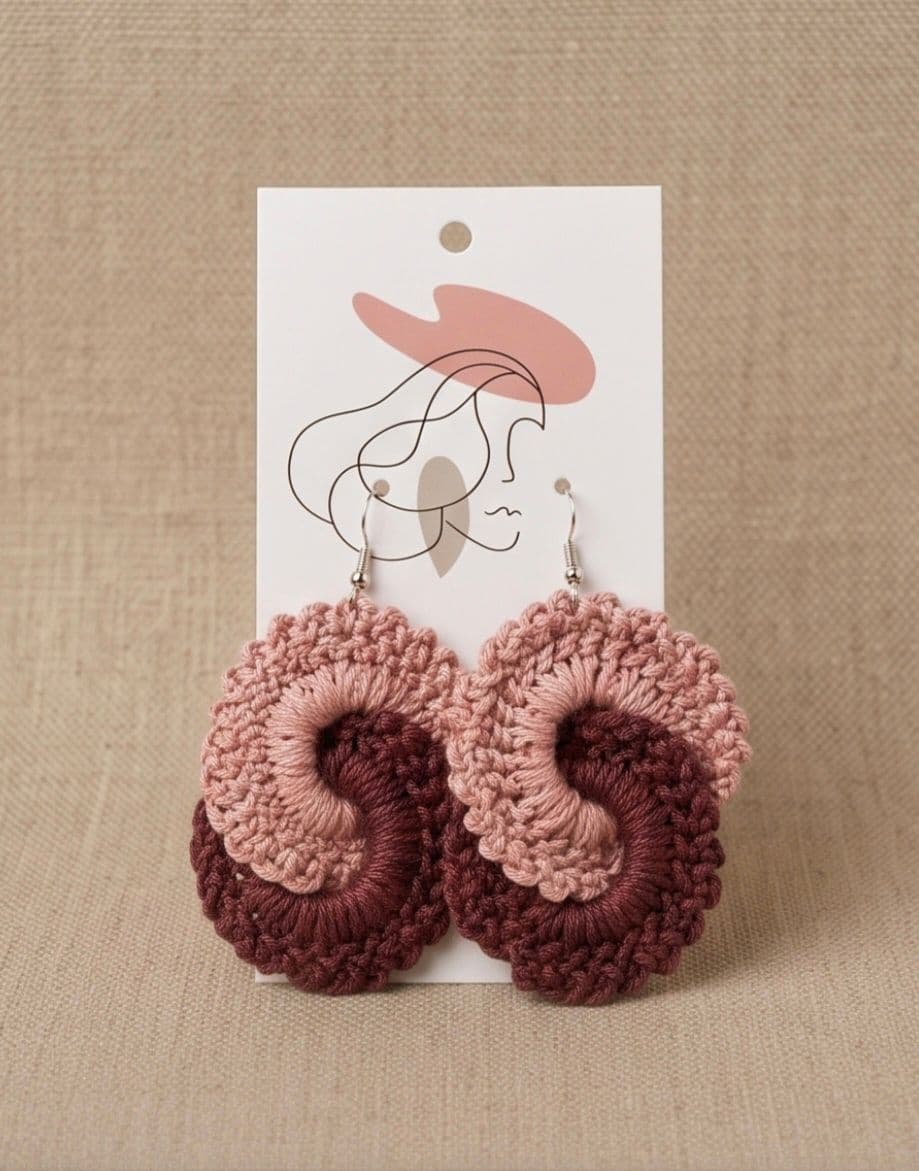 Duo Spiral Earrings DS03PP - main view 1