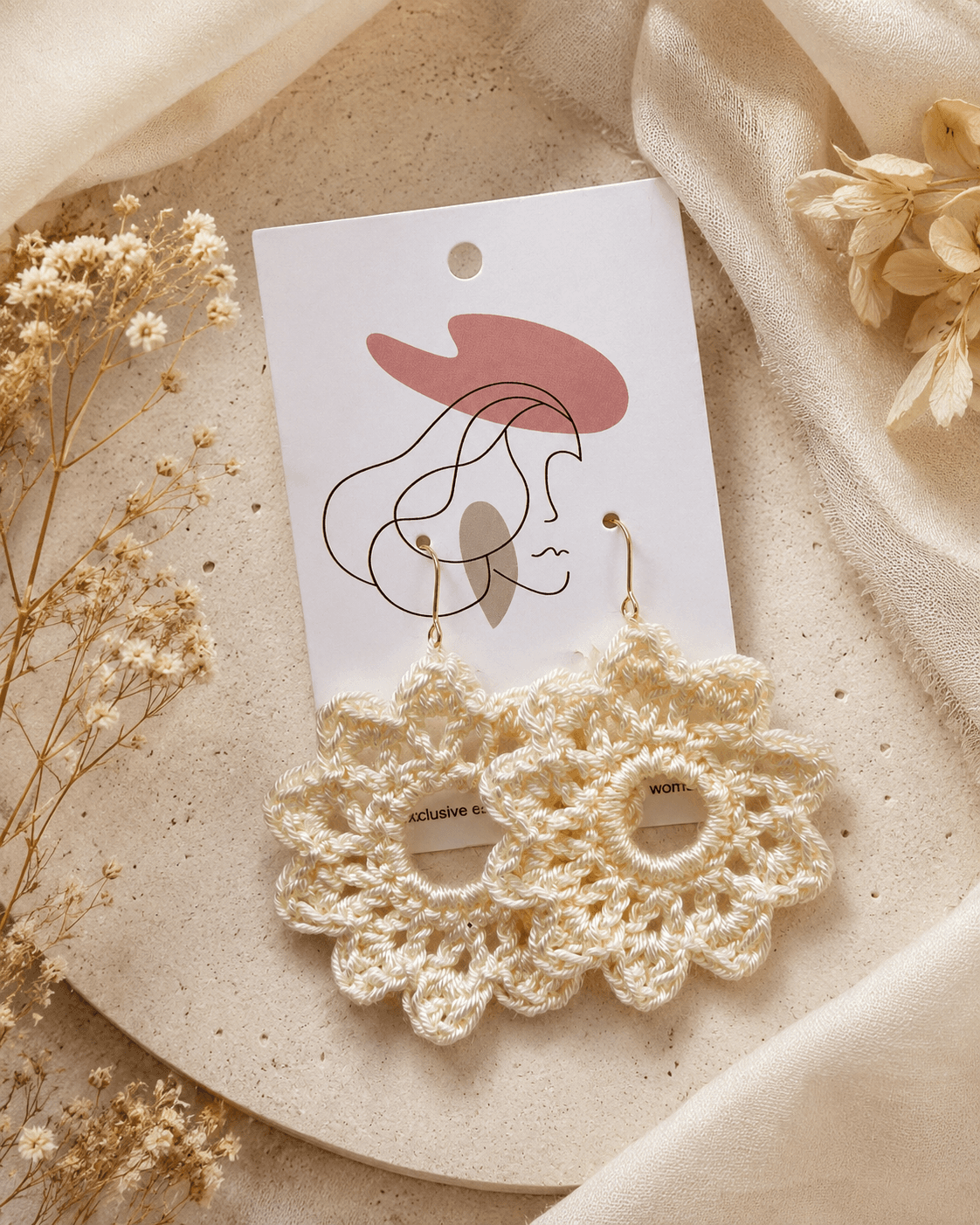 Flora Earrings FE01WH - main view 1