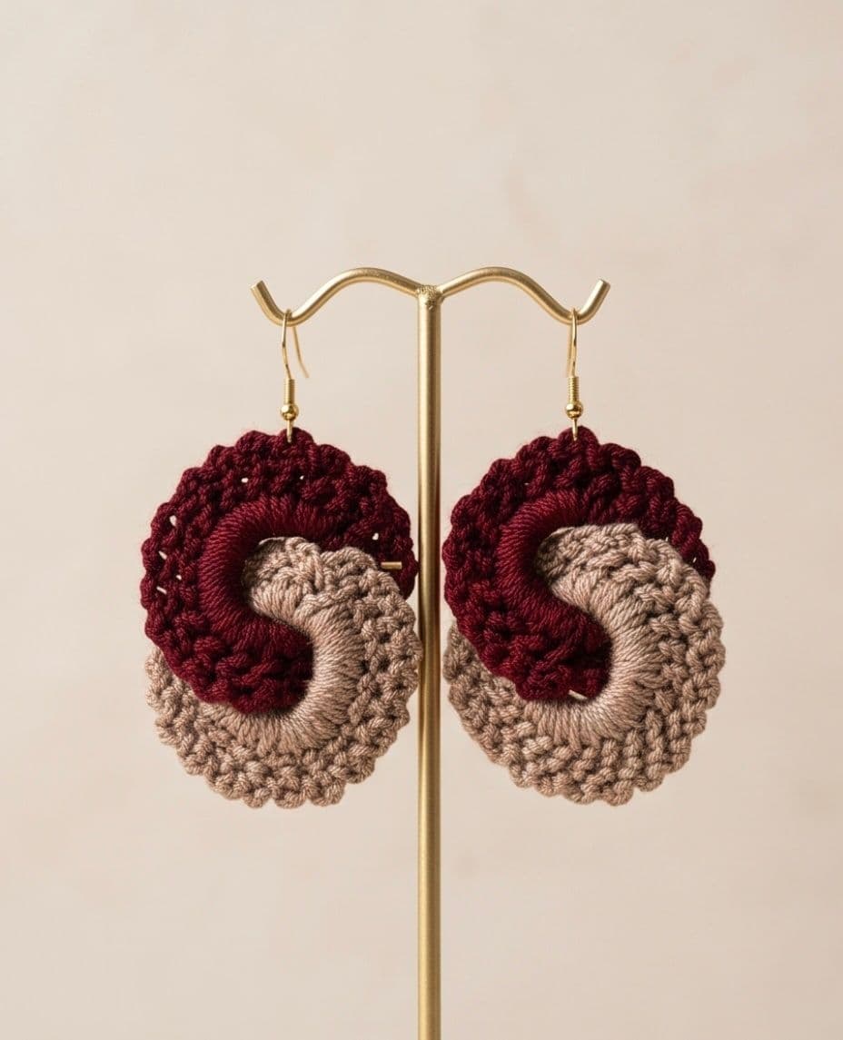 Duo Spiral Earrings DS02BG - main view 1